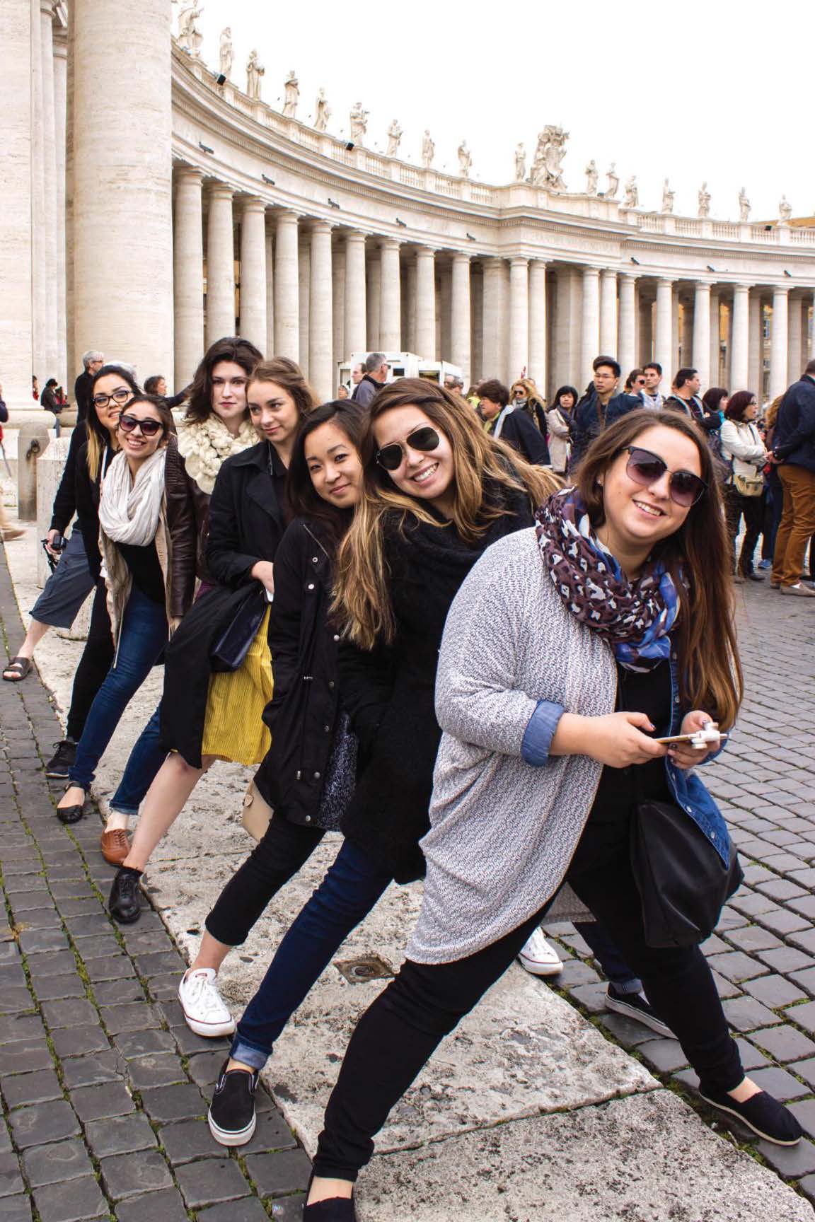 girls posing