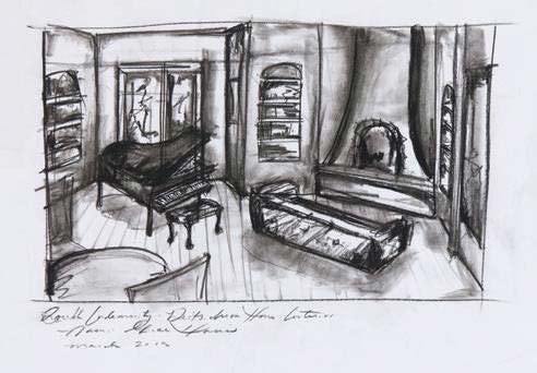 sketch of room