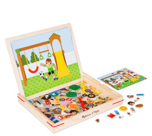 WOODEN MAGNETIC MATCHING PICTURE GAME