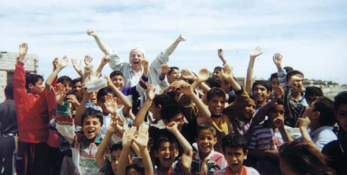 Cheering crowd of people